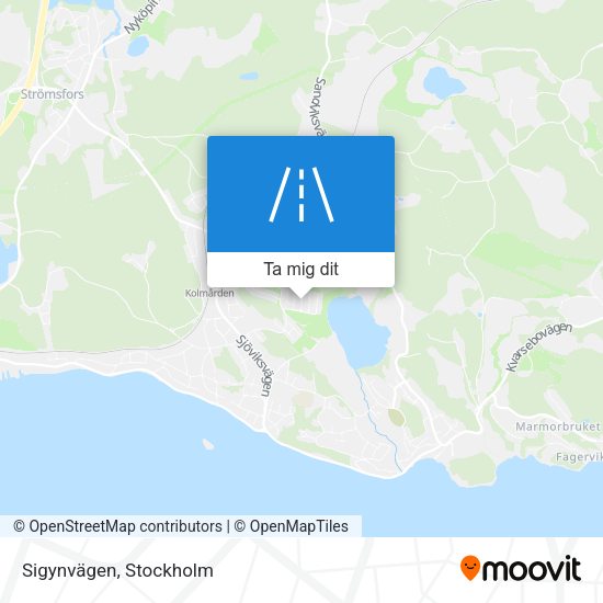 Sigynvägen karta