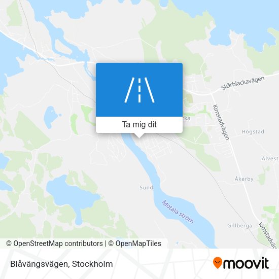 Blåvängsvägen karta