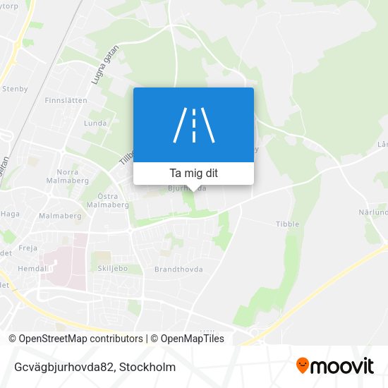 Gcvägbjurhovda82 karta