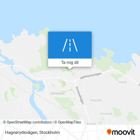 Hagnerydsvägen karta