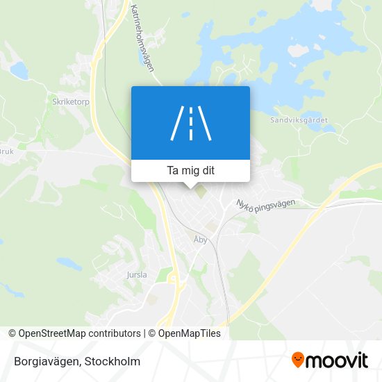 Borgiavägen karta