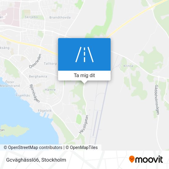 Gcväghässlö6 karta
