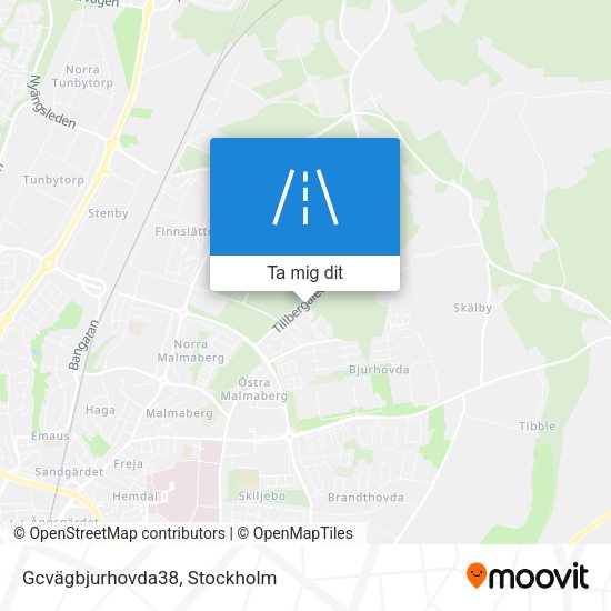 Gcvägbjurhovda38 karta