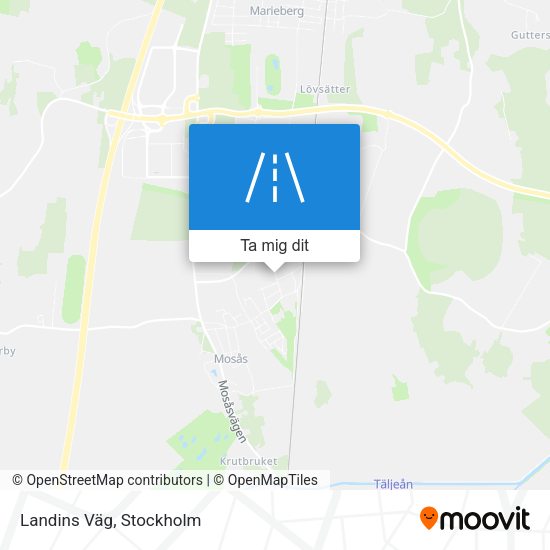 Landins Väg karta