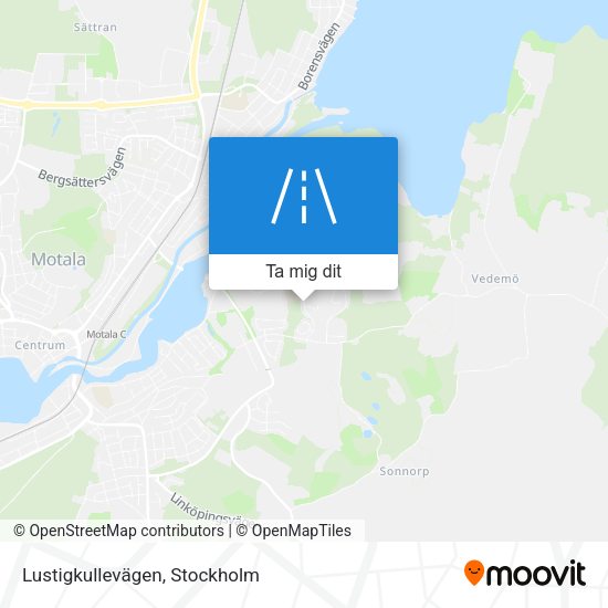 Lustigkullevägen karta