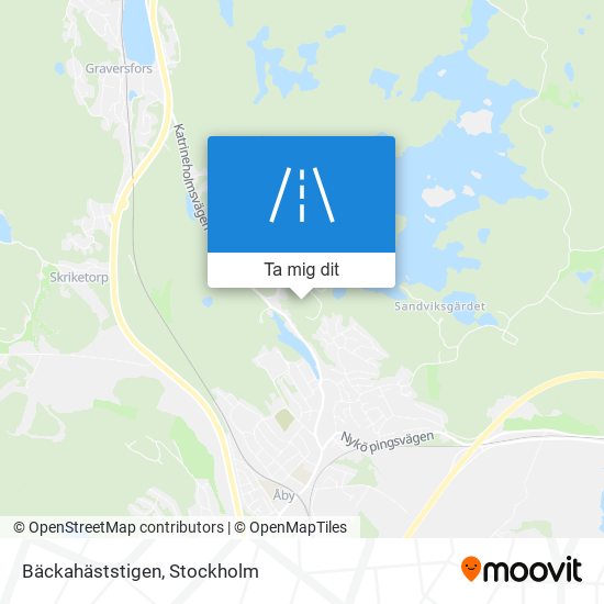 Bäckahäststigen karta