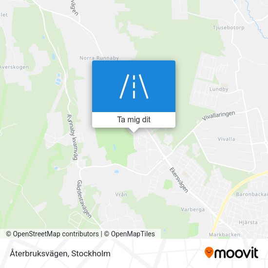 Återbruksvägen karta