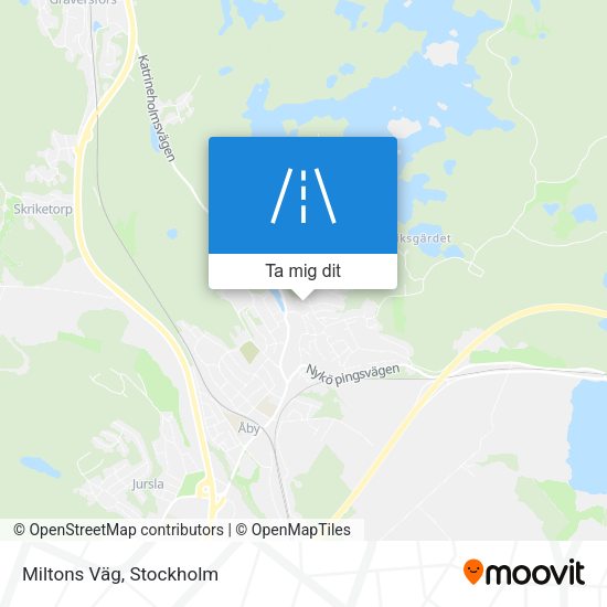 Miltons Väg karta