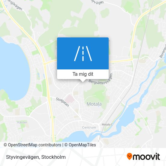 Styvingevägen karta
