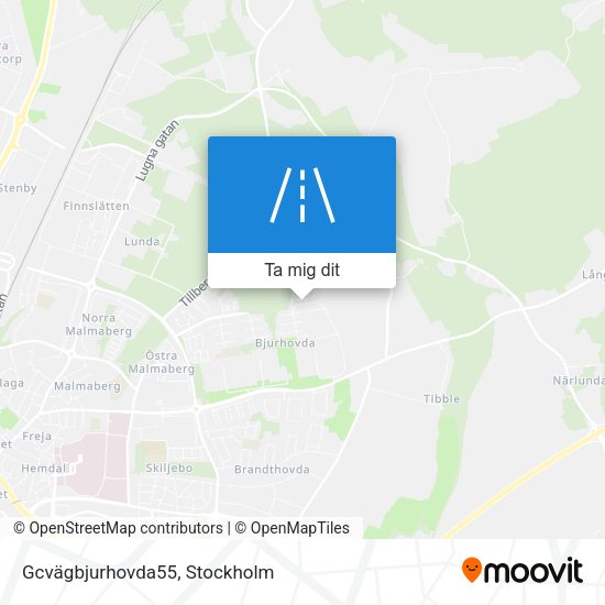 Gcvägbjurhovda55 karta