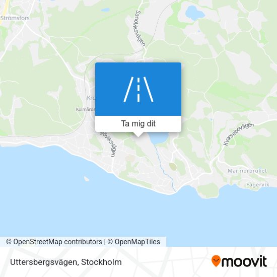 Uttersbergsvägen karta