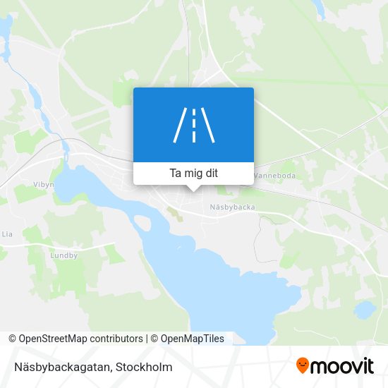 Näsbybackagatan karta