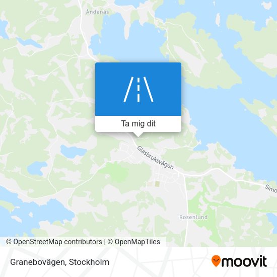 Granebovägen karta