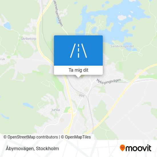 Åbymovägen karta