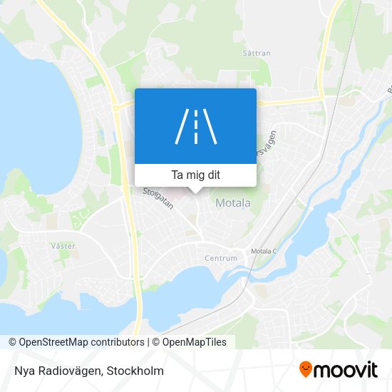 Nya Radiovägen karta