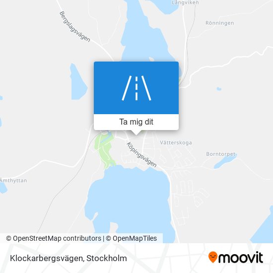 Klockarbergsvägen karta