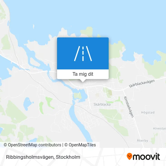 Ribbingsholmsvägen karta