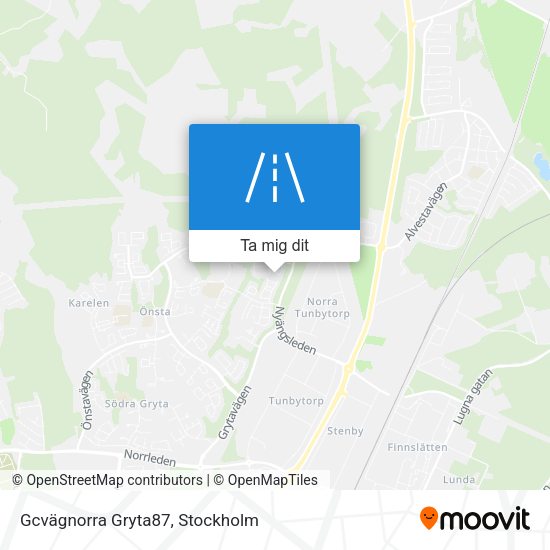 Gcvägnorra Gryta87 karta