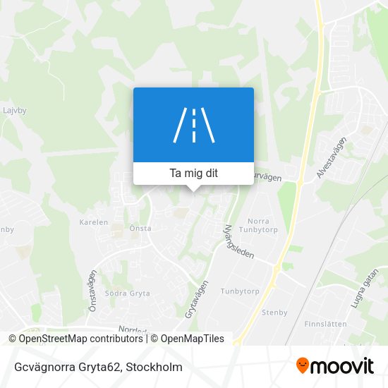 Gcvägnorra Gryta62 karta