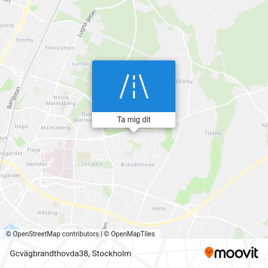 Gcvägbrandthovda38 karta