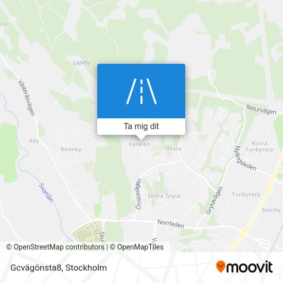 Gcvägönsta8 karta