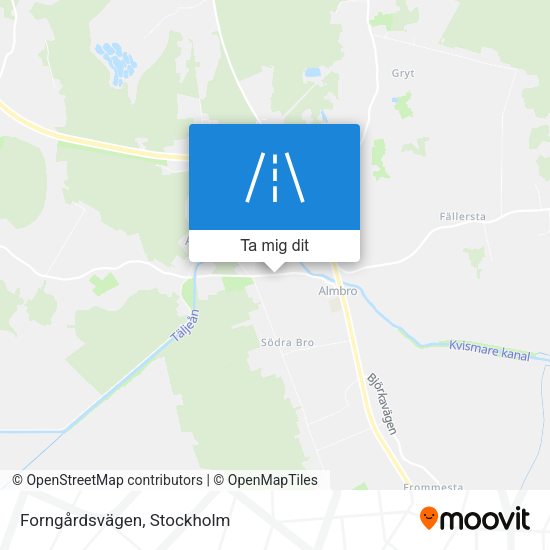Forngårdsvägen karta
