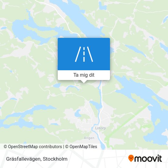 Gräsfallevägen karta