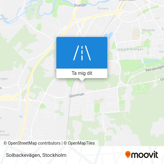 Solbackevägen karta
