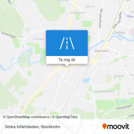 Södra Infartsleden karta