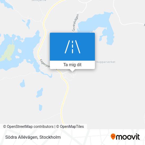 Södra Allévägen karta