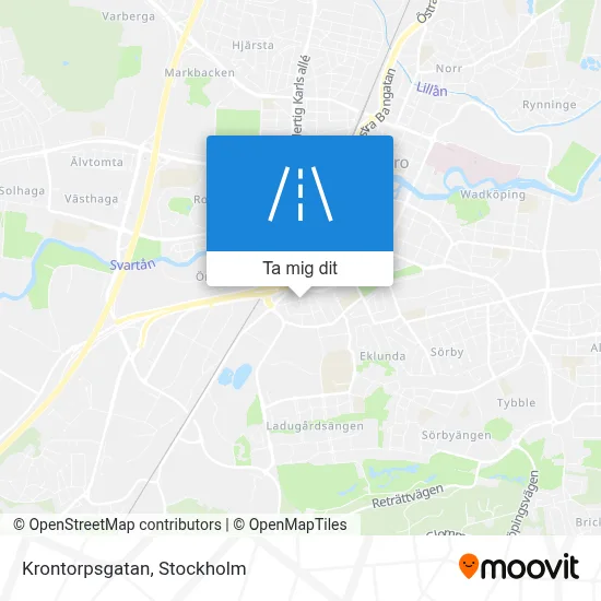 Krontorpsgatan karta