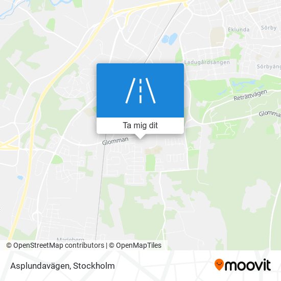Asplundavägen karta