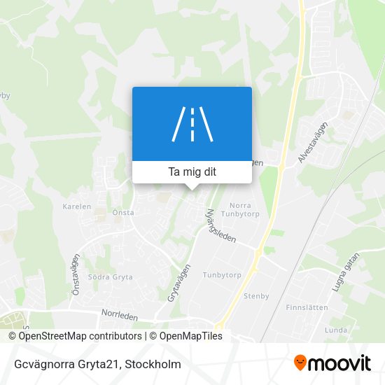 Gcvägnorra Gryta21 karta