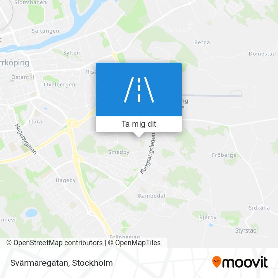 Svärmaregatan karta
