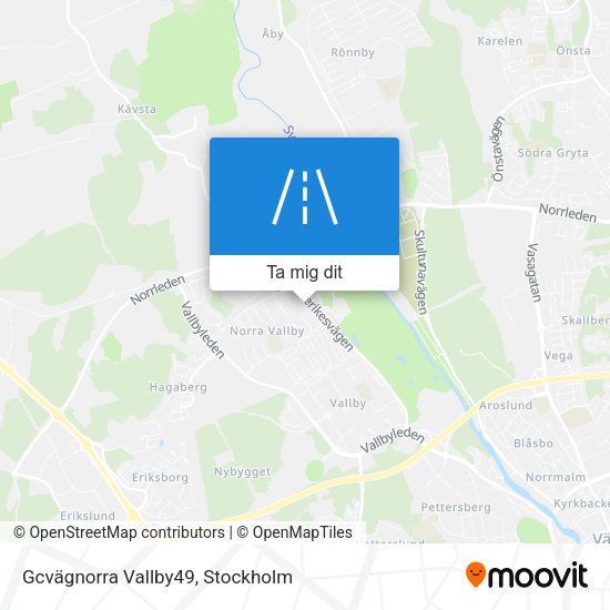Gcvägnorra Vallby49 karta