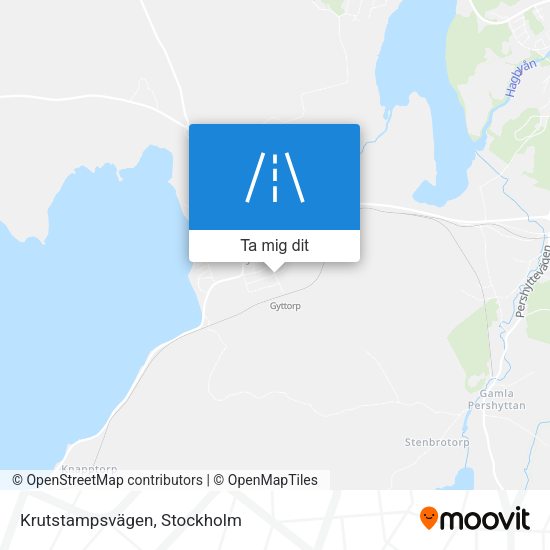 Krutstampsvägen karta