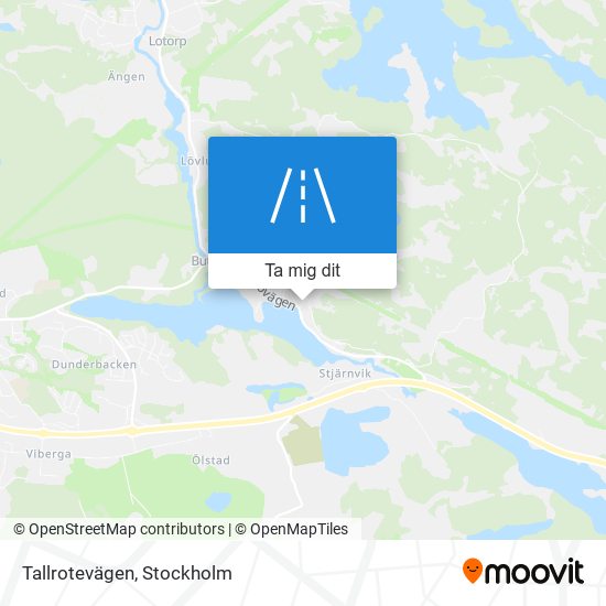 Tallrotevägen karta