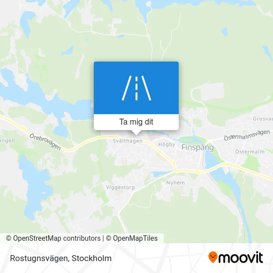 Rostugnsvägen karta