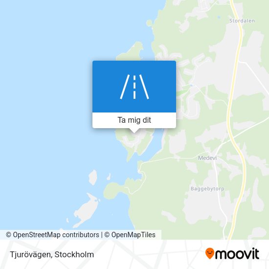 Tjurövägen karta