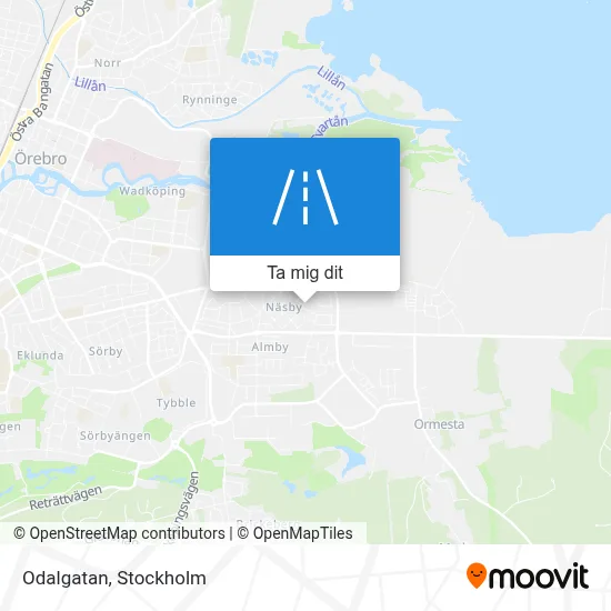 Odalgatan karta