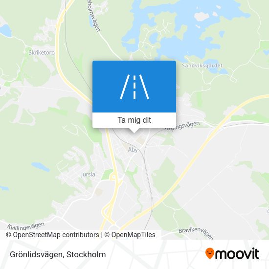 Grönlidsvägen karta