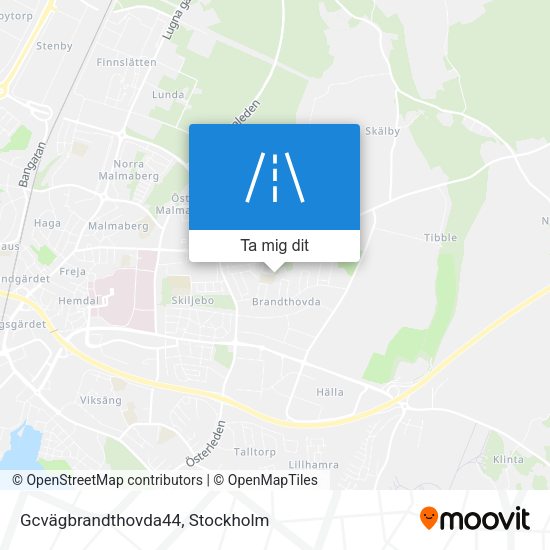 Gcvägbrandthovda44 karta