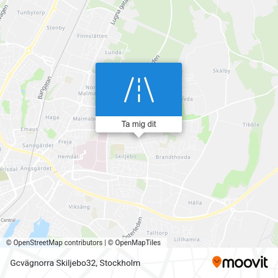 Gcvägnorra Skiljebo32 karta