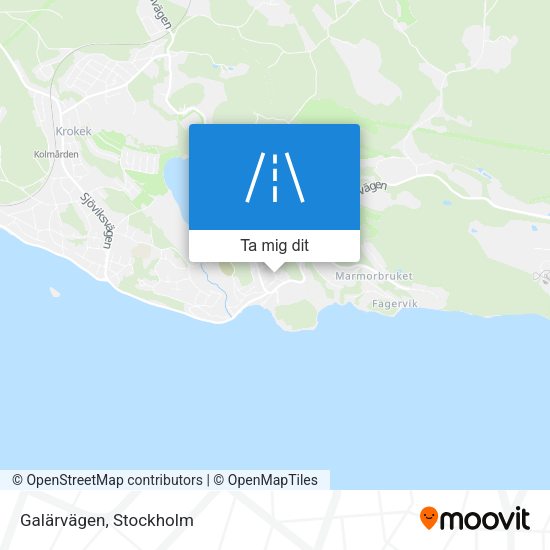 Galärvägen karta