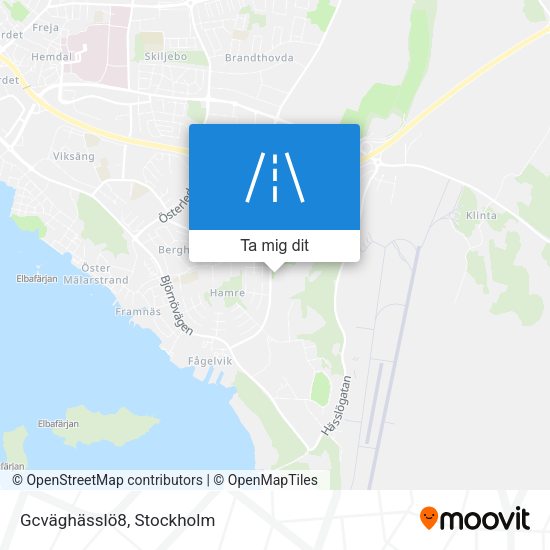 Gcväghässlö8 karta