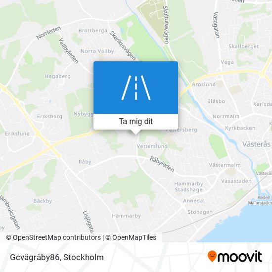 Gcvägråby86 karta