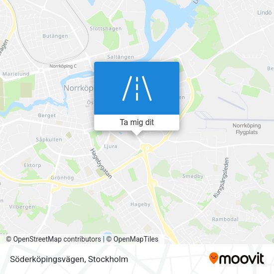 Söderköpingsvägen karta