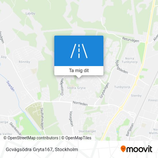 Gcvägsödra Gryta167 karta
