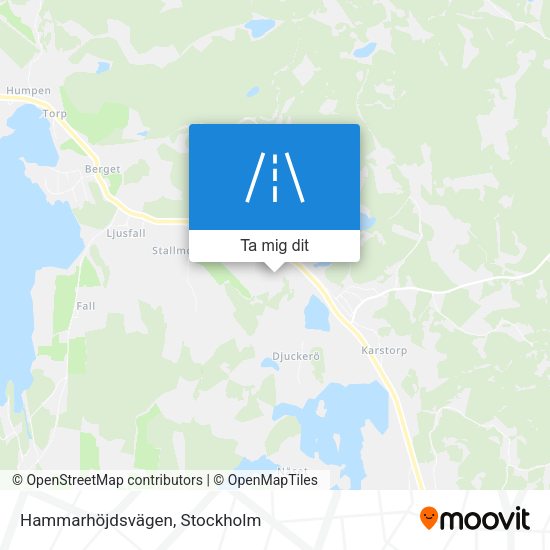 Hammarhöjdsvägen karta