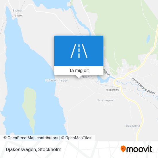 Djäkensvägen karta